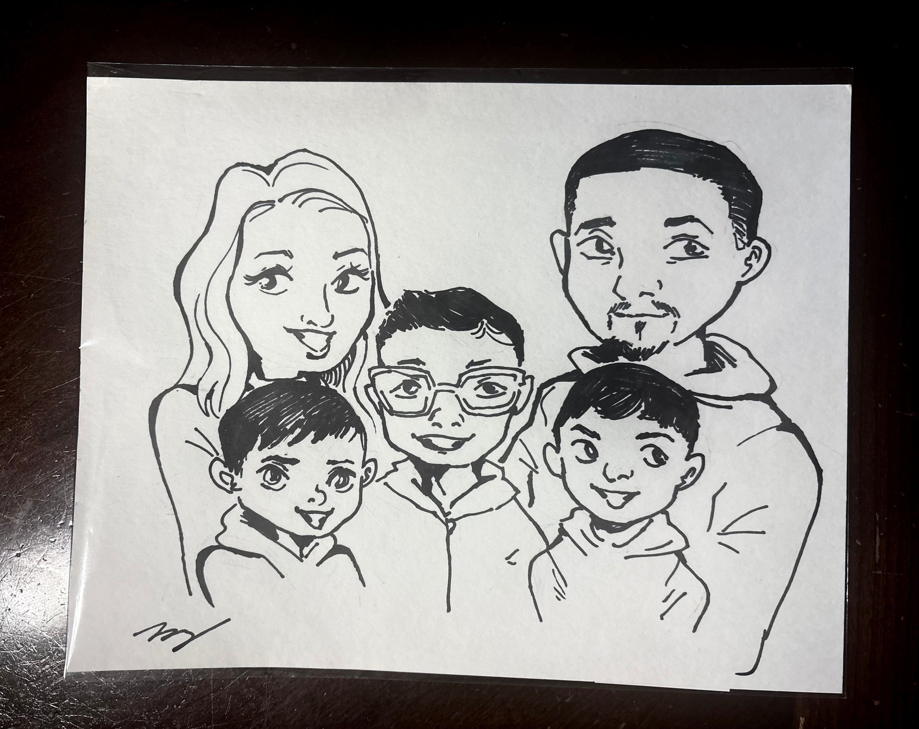 Hand-drawn Caricatures