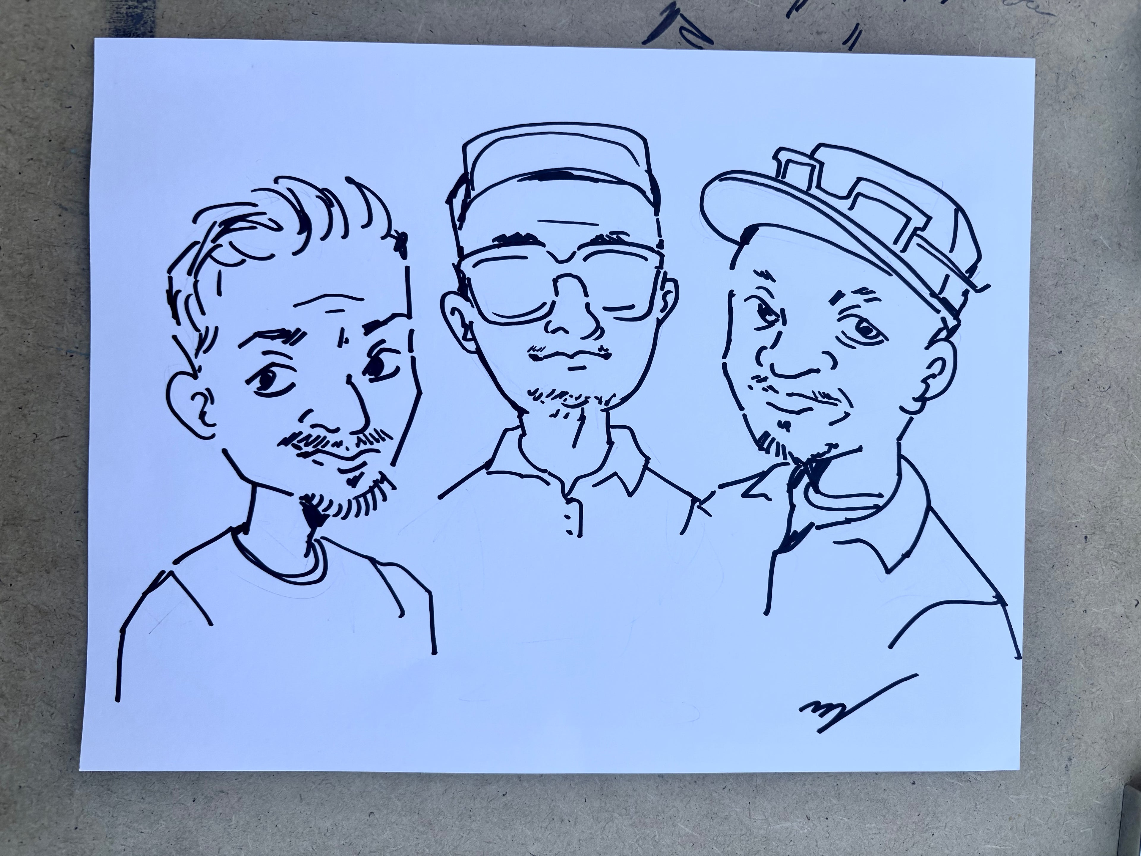 Hand-drawn Caricatures