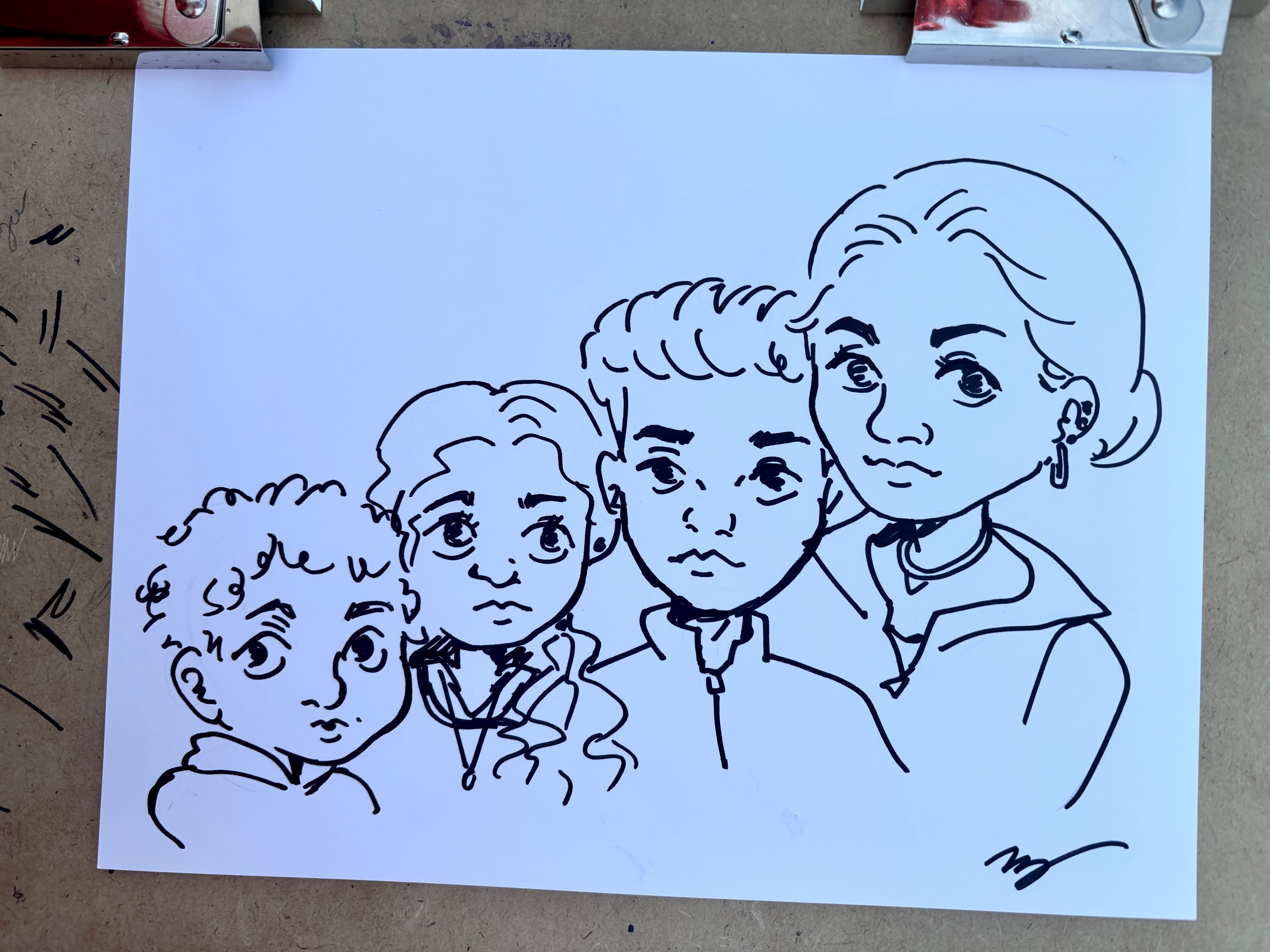 Hand-drawn Caricatures