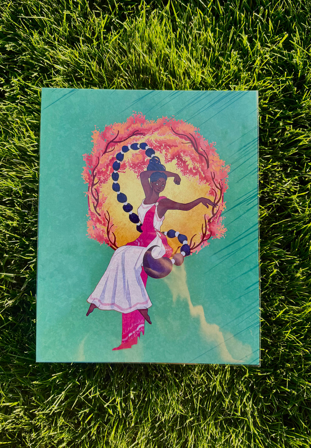 Under Summer Blossoms – Medium Art Print